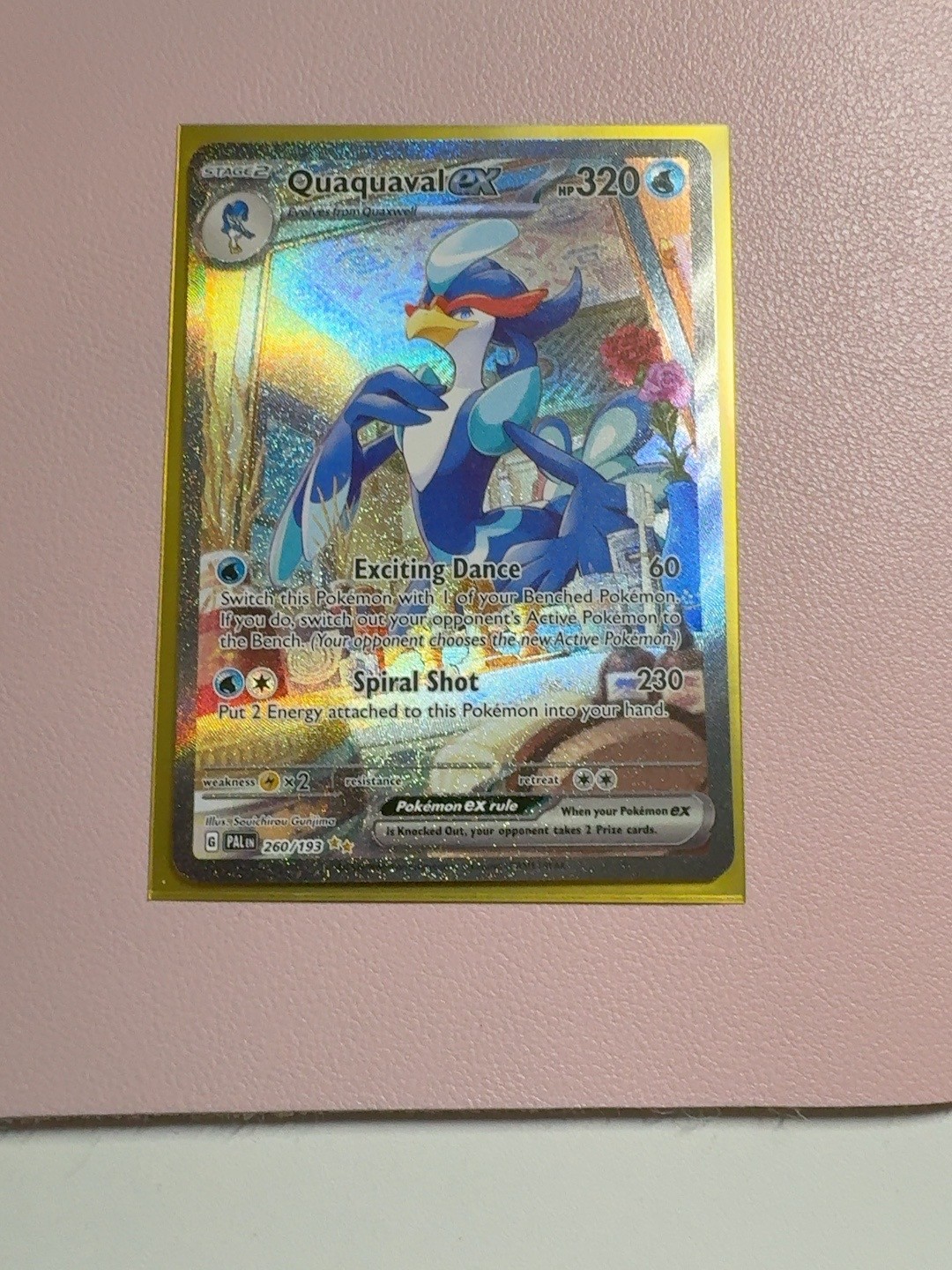 Quaquaval ex 260/193 Paldea Evolved SIR Special Illustration Rare NM Pokemon