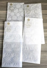 Anna Griffin Slimline Christmas Embossing Folders Lot of 4