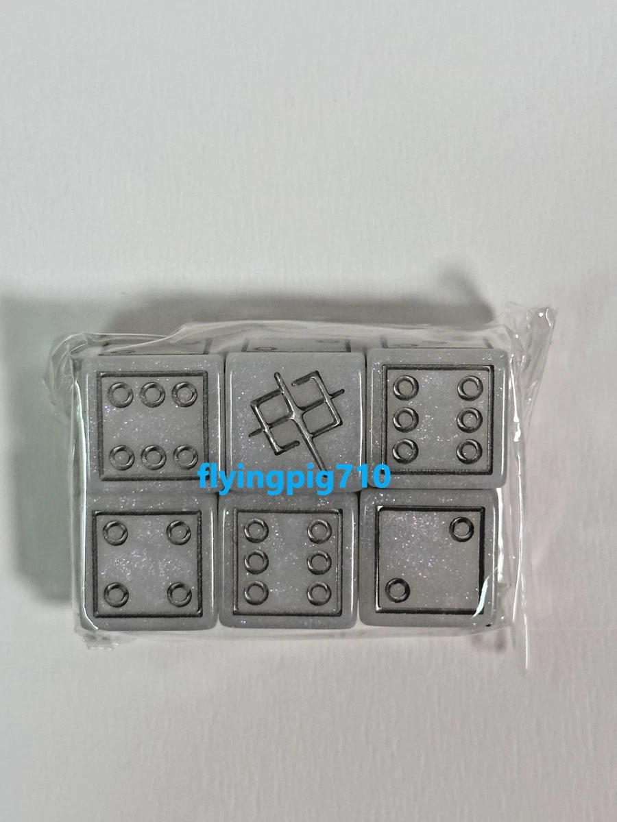 Omnikryp Contatori di Dadi, 16 mm Contatore per Dadi Magic, Compatibile con MTG, CCG, Accessori per Giochi di Carte, con Sacchetti di Stoccaggio (Nero+Bianco