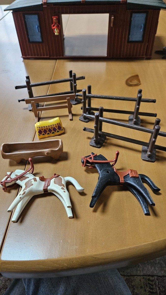 PLAYMOBIL Snake River Ranch 3805 Western Set Almost Complete | eBay