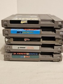 NES 5 Games Lot Simpson's, Roger Rabbit, Blades Of Steel, Arch Rivals, NARC