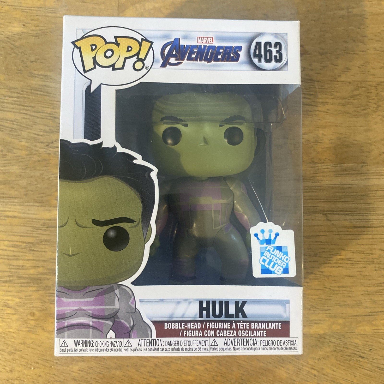 FUNKO POP MARVEL AVENGERS HULK # 463 EXCLUSIVE GAMESTOP