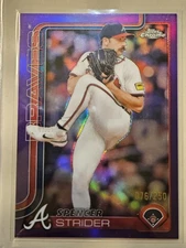 2025 Topps Chrome Spencer Strider Purple Refractor /250 Braves #46