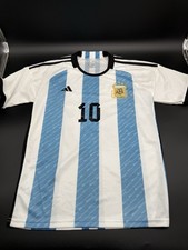 Argentina Lionel Messi #10 AFA Jersey Adidas Mens Small Slim Fit Blue White