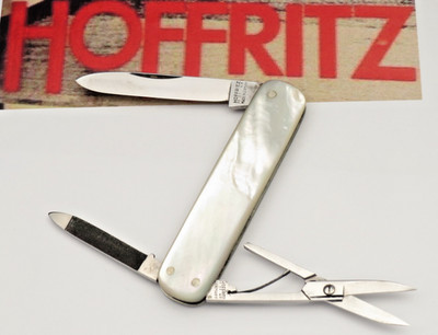 Vintage HOFFRITZ GERMANY Lobster Penknife - Mother of Pearl Handles - Near Mint