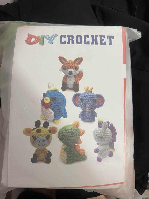 DIY crochet amigurumi kit set-* 6 beginner crochet animal kits: