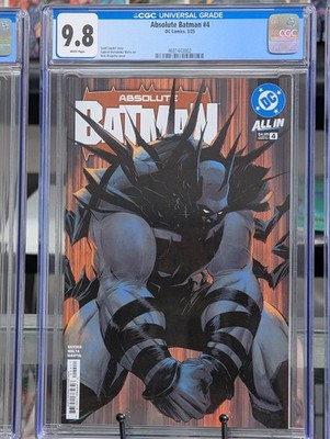 CGC 9.8 Absolute Batman #4 cover ''A'' 1st Printing SNYDER DRAGOTTA first