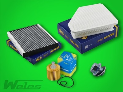 SERVICEPAKET TOYOTA AURIS E15 E18 1,4 D-4D COROLLA ab 2009 mit Aktivkohlefilter