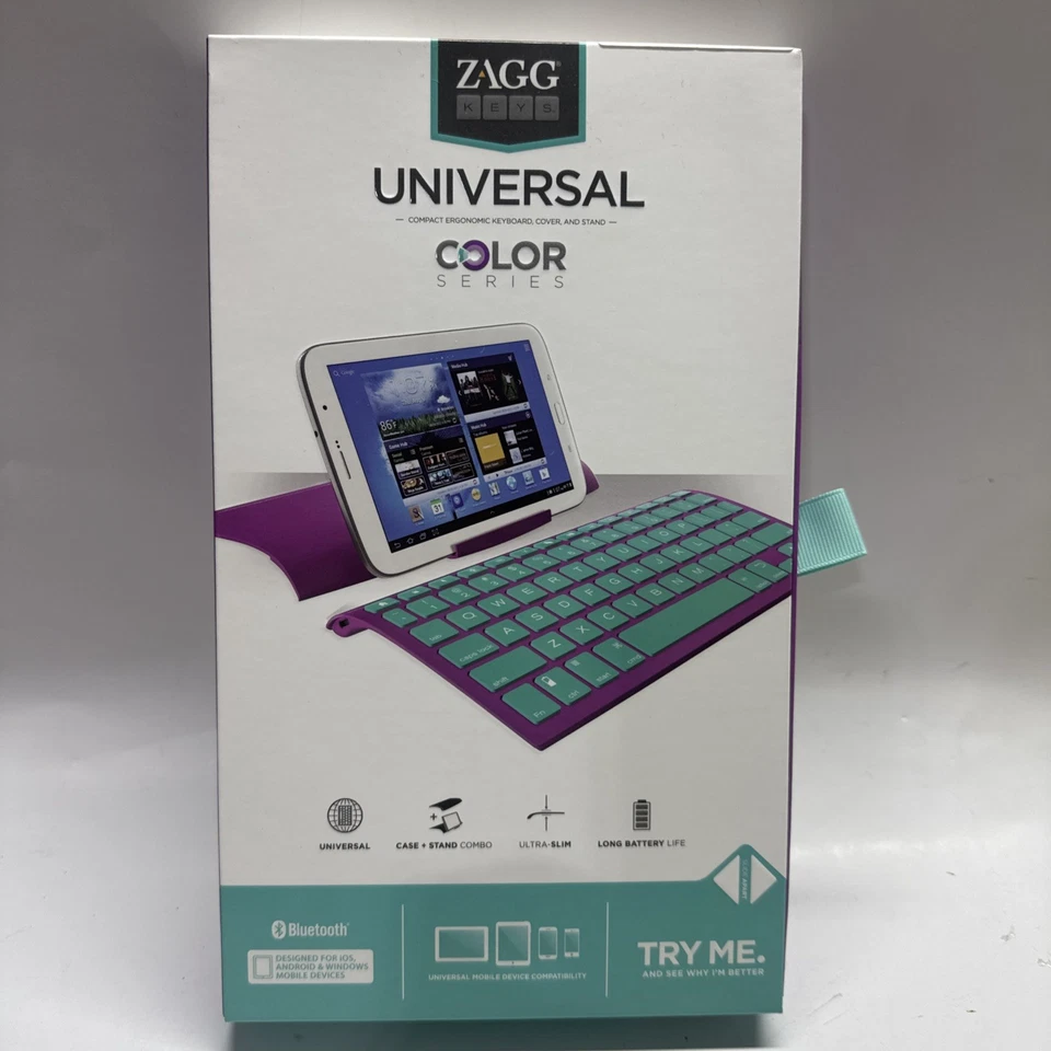 5- Universal Bluetooth Keyboard Case for Apple Samsung, All Bluetooth Devices - Image 2 of 4