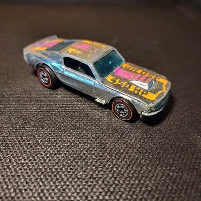 MATTEL 1974 HOT WHEELS REDLINE MUSTANG STOCKER CHROME PURPLE ORANGE 450 HP FORD