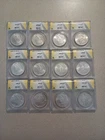 MORGAN SILVER DOLLAR ANACS GRADED MS 60-63  UNC 12 COIN COLLECTION!!