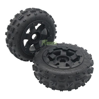 FLMLF 2nd Generation Desert Front Tire Assembly Fit 1/5 RC HPI BAJA 5B RV KM