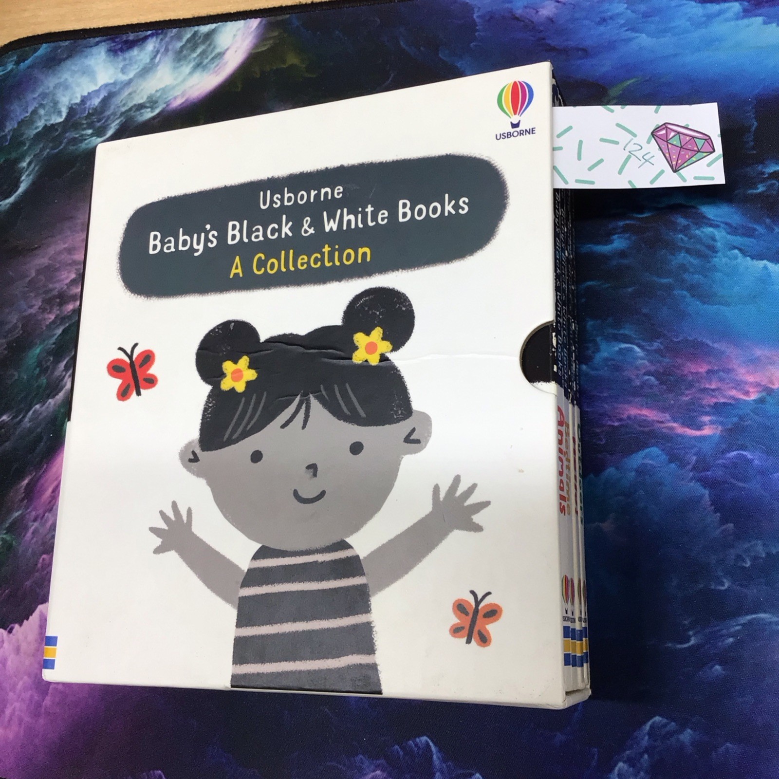 Usborne Baby's Black and White 4 Books Collection Set by Mary Cartwright