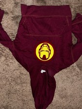 Burgundy Hoodie with Iron Man Logo kids size 4/5 xs