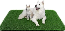 Grass Pad for Dogs 39.3 X 31.5 Inches Strong Absorbency Soft Artificial Grass fo