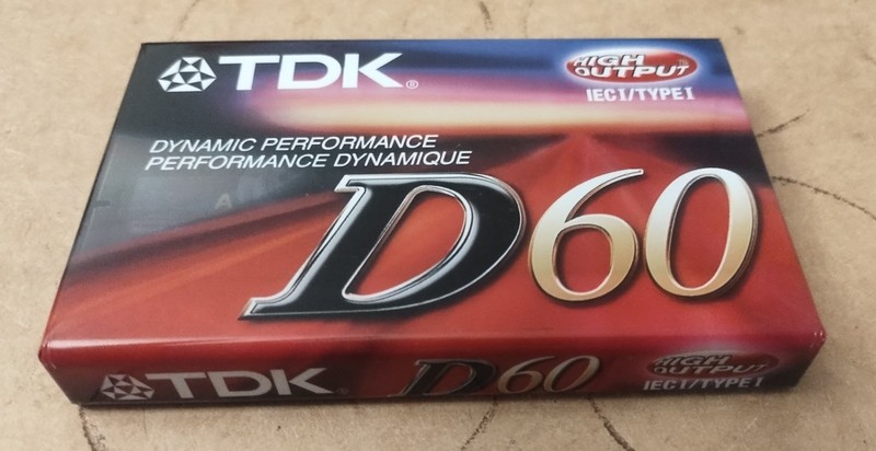 TDK D60 Blank Audio Cassette NEW High Output Dynamic Performance (D)