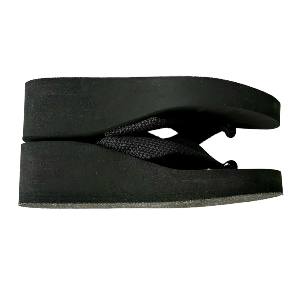 Y2K style Women's Thick Platform Wedge Flip-Flop Sandals Size 7 - Image 4 of 4