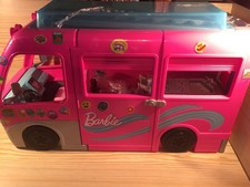Barbie Dream Camper Van PlaySet Vehicle Doll Caravan Motorhome Slide HCD46