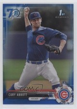 2017 Bowman Draft Chrome Blue Refractor 70th Anniversary 100/200 Cory Abbott p7m