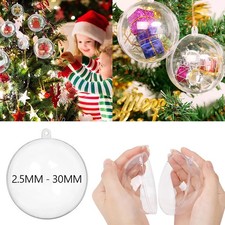 20/40x Weihnachtskugeln Kunststoffkugel Trans...
