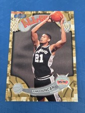 1997-98 Ultra All-Rookie INSERT RC #1 AR Tim Duncan HOF Spurs BASKETBALL Card 3J. rookie card picture