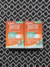 Lot Of 2  Systane ZADITOR TWIN Pack 4 X 5mL 0.17oz Eye Drops - Exp 5/26 