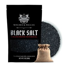 Black Salt for Protection Rituals  Wiccan Spells, 2 Ounce Pack of 1 