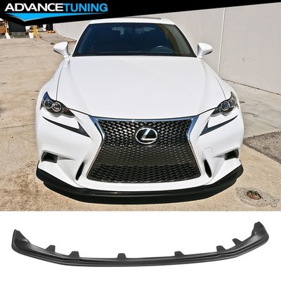 Fits 14-16 Lexus IS250 IS300 IS350 F Sport Matte Black Front Bumper Lip Splitter
