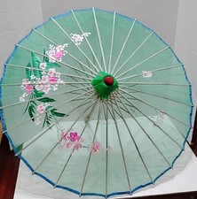 Vintage Chinese Hand Painted Parasol