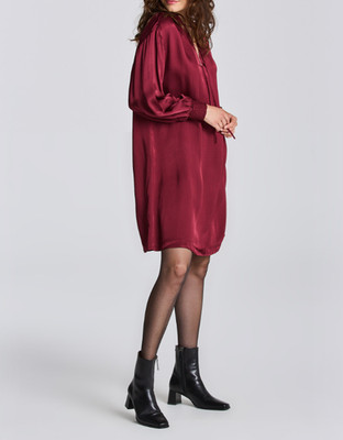 GANT dress burgundy viscose size 36 women's summer dress mini 4503208