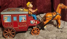Cragstan Battery Operated Overland Stagecoach WORKING!
