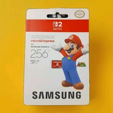 Nintendo Switch 2 Micro SD Express Card 256GB MARIO Edition Samsung Brand New