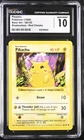 CGC 10 GEM MINT Pikachu 58/102 Shadowless Red Cheeks Base Set Pokemon Card