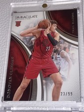 Donovan Clingan #23/99 Jersey# 1/1 RC Immaculate Collection Trailblazers Rookie