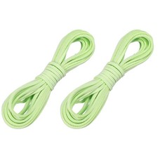 2 Pcs Faux Suede Leather Cord, 2.6mm x 5.5 Yards Flat String, Mint Green