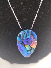 925 Sterling Silver Necklace Bright Colourful Pendant Women’s Gift Jewellery