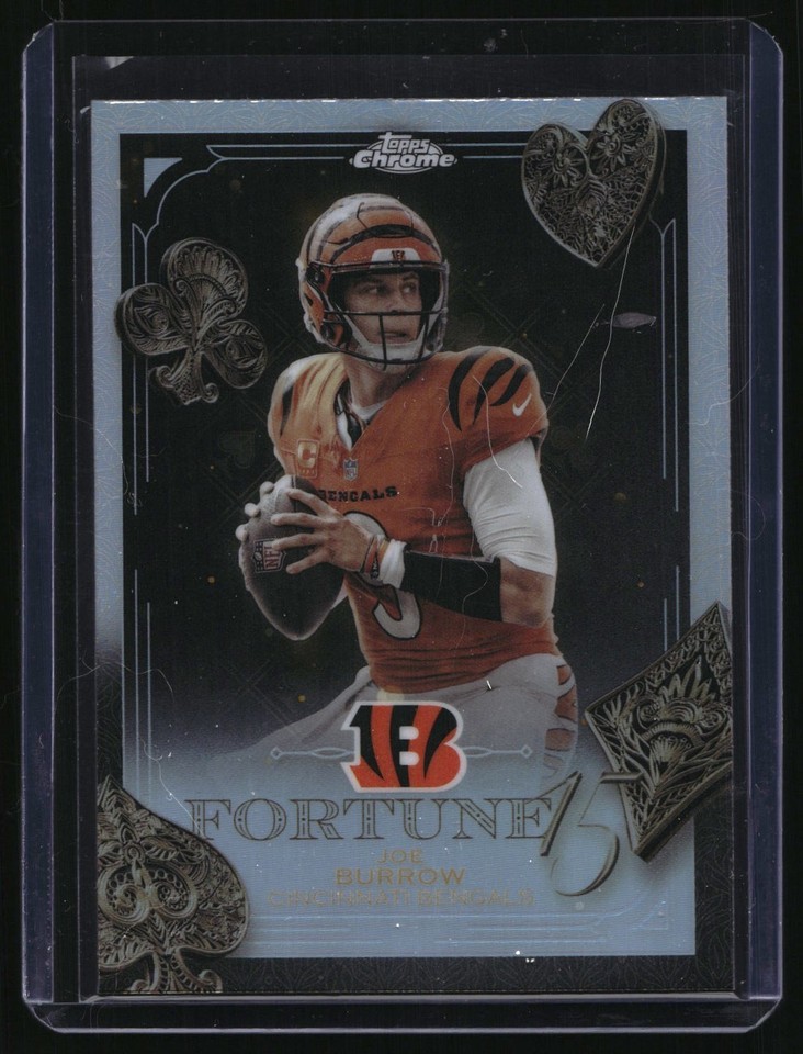 2025 Topps Chrome Fortune 15 #F15-5 Joe Burrow Refractor Bengals