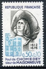 FRANCE 1972 timbre 1706, Paul de CHOMEDEY, neuf**