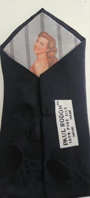 Paul Rodon Vintage Peek A Boo Pin up lady Silk Tie Vintage | eBay