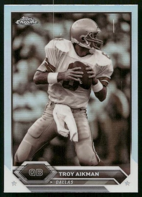 Troy Aikman - 2023 Topps Chrome Football - Sepia Refractor SP #29 - Bild 1 von 2