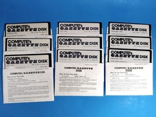 Compute 's Gazette 5.25 disk lot for Commodore 64/128 C64 various months bonus