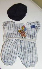 BASEBALL UNIFORM  HAT Doll Beanbag Bear Clothing