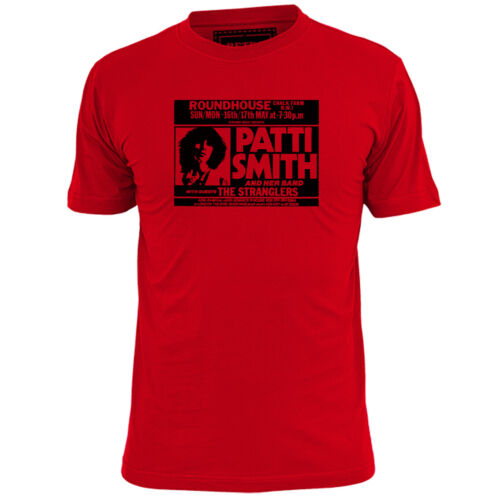 Herren Patti Smith Roundhouse inspiriertes Poster-T-Shirt Punk Pistolen Ruts Clash - Bild 1 von 2