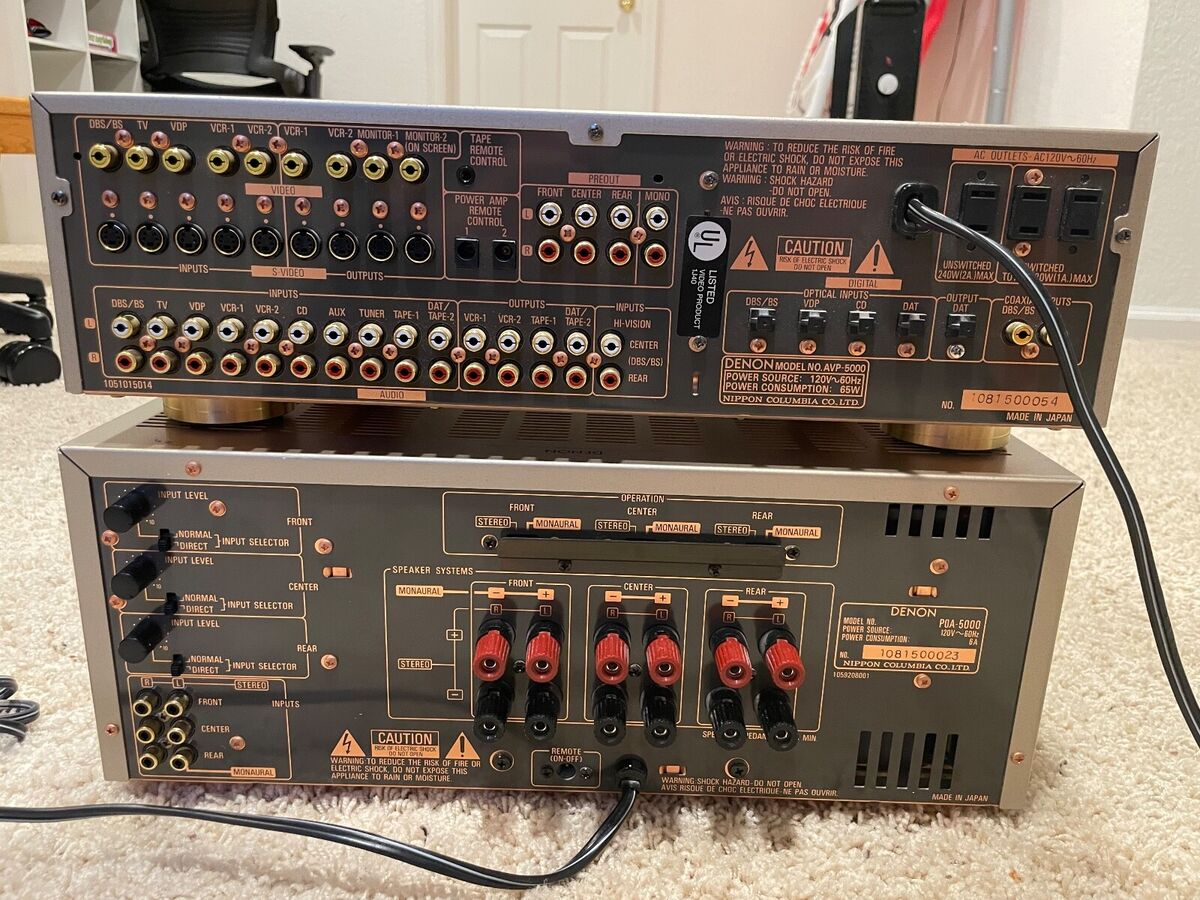 Denon AVP-5000 and Denon POA-5000 Receivers selling as a Denon AVP-5000 and Denon POA-5000 Receivers selling as a