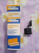 Renovierungsklipse für Fussleisten  32 Stück