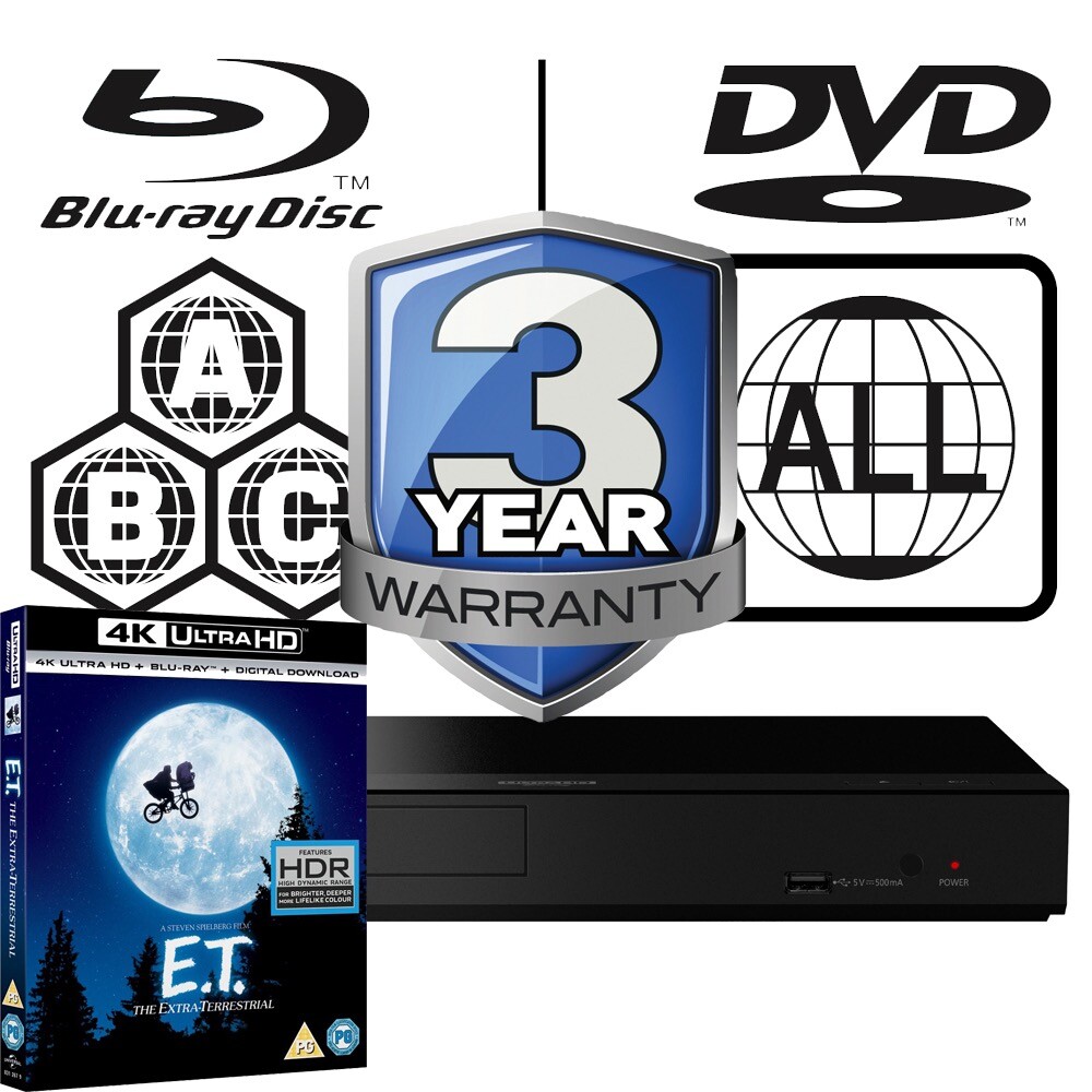 Panasonic Blu-ray Player DP-UB150 All Zone MultiRegion E T The Extra Terrestrial