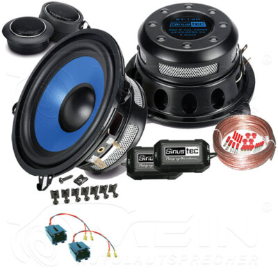 SINUSTEC AUTO LAUTSPRECHER für CITROEN ZX 1991-1998 Vorn Heck 2-Wege 250W #A9E7