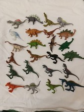 Jurassic Park World Lot Of 24 Small 3-4 Inch Plastic Dinosaur Bag 