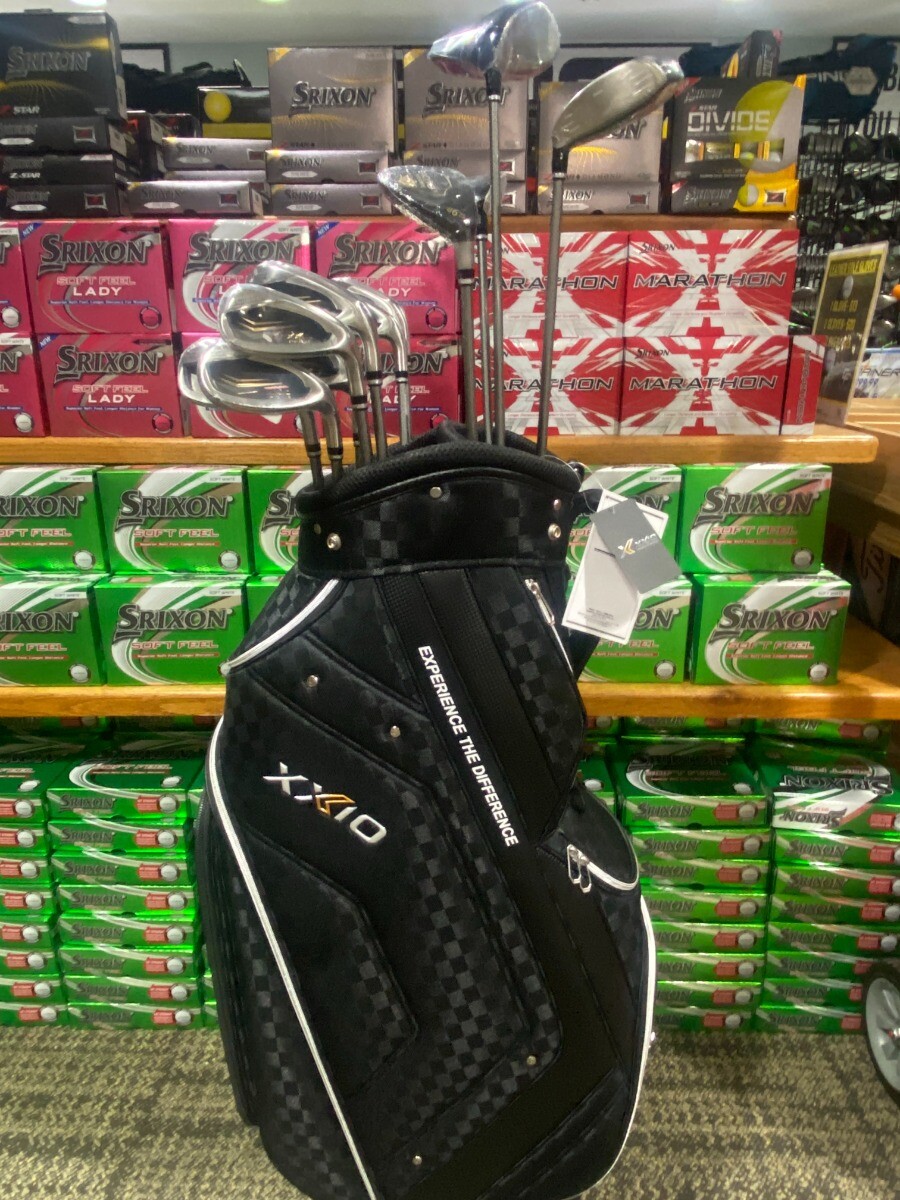 XXIO PRIME 12 MENS 2023 COMPLETE 11 PC SET W BAG! REG FLEX, SHOP WORN