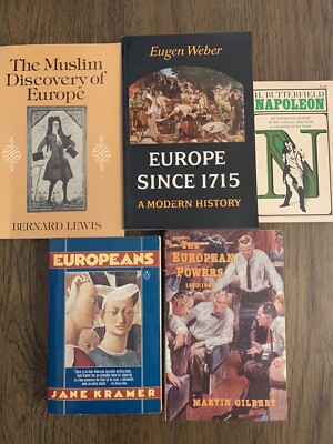 Lot Of 5 European History Books Muslim Discovery Napoleon European Powers